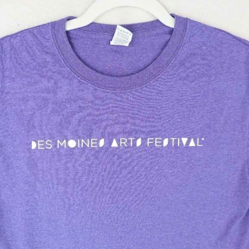 Des Moines Art Festival T Shirt Adult S Short Sleeve Fruit of Loom HD Cotton IA